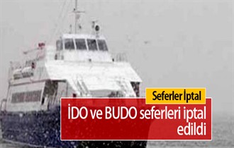 BUDO ve İDO’nun bazı seferleri iptal edildi