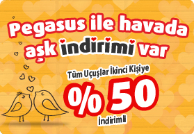 Pegasus'tan Sevgililer Günü'ne özel fırsat