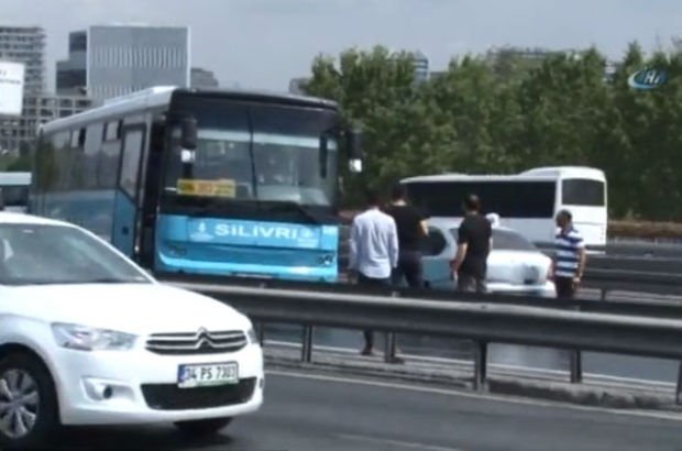 E-5'te yağmur zincirleme kaza getirdi