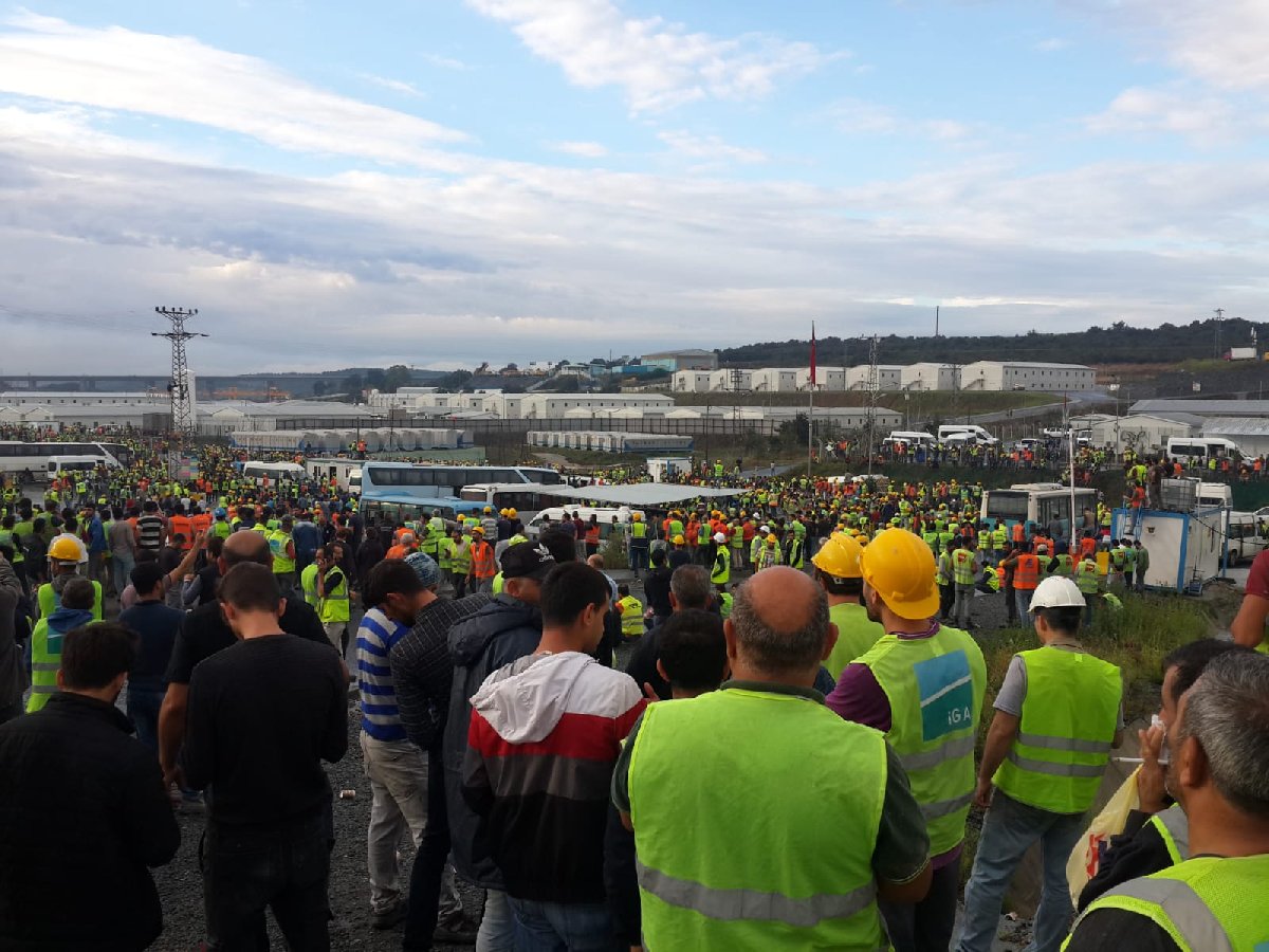 3. Havalimanı'nda işçi eylemi