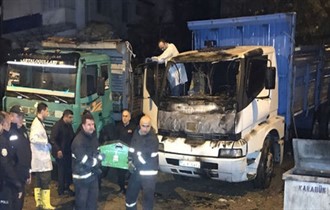 Sabahladığı kamyonda yanarak can verdi!