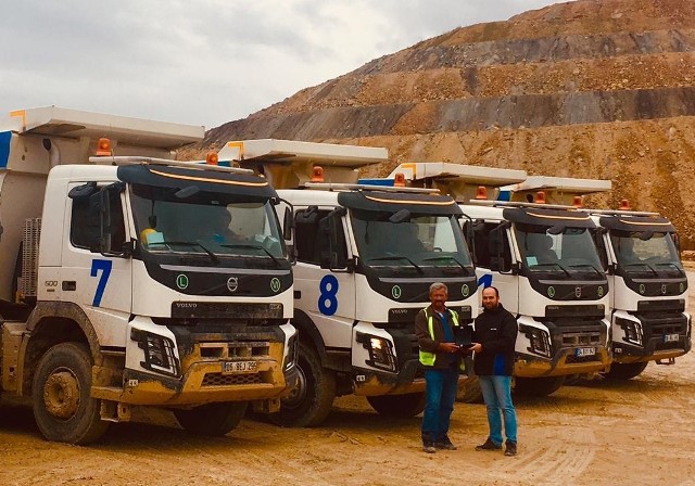 Gökçenay İnşaat, maden sahaları için Volvo'yu tercih etti