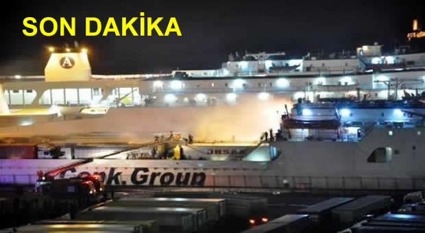 Gemide korkutan yangın