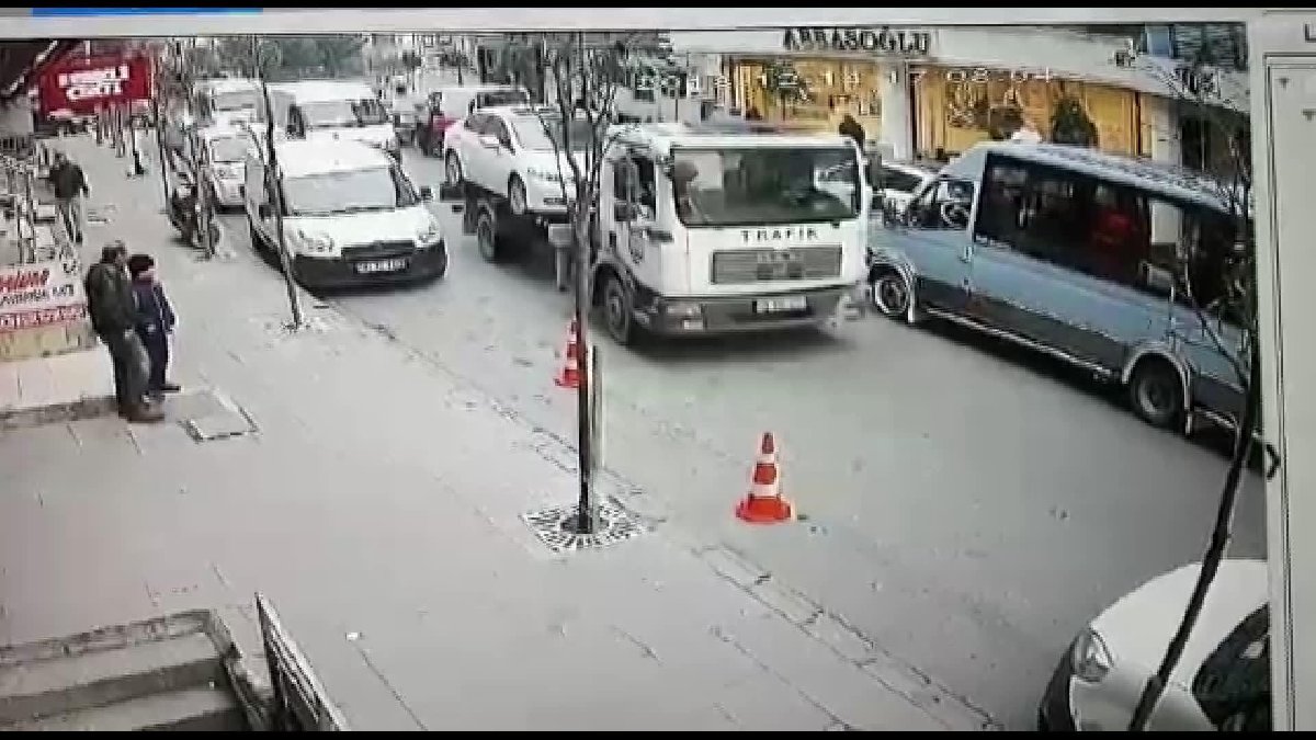 Çekici terörü: İçinde çocuk varken çektiler