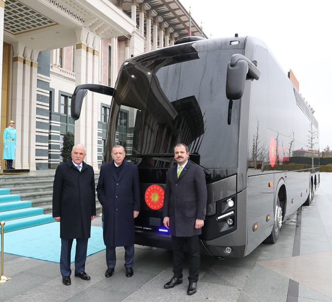BMC'den Cumhurbaşkanı'na özel zırhlı otobüs