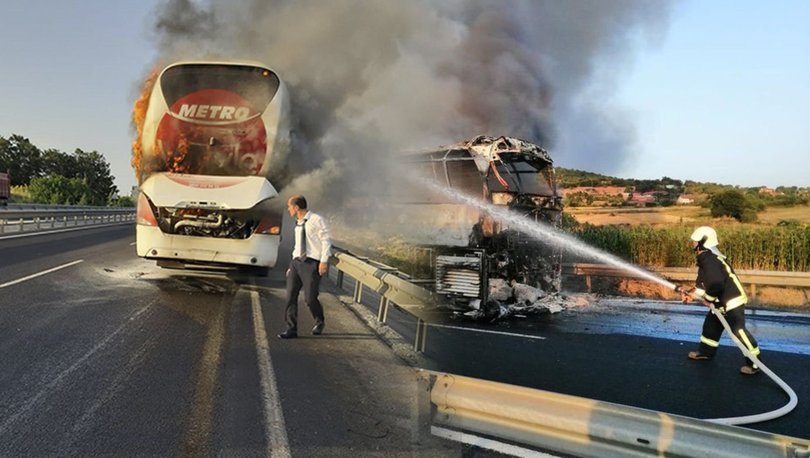 Yine 10 numara yağ şüphesi, yine otobüs yangını