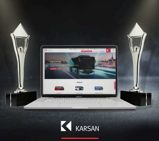 Karsan'ın internet sitesine iki ödül birden