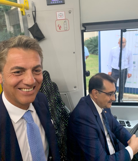 Enerji Bakanı TEMSA MD9 ElectriCITY'yi test etti