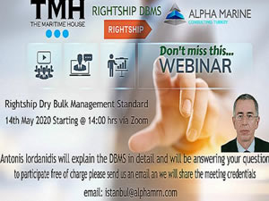 Alpha Marine, kuruyük üzerine webinar düzenliyor