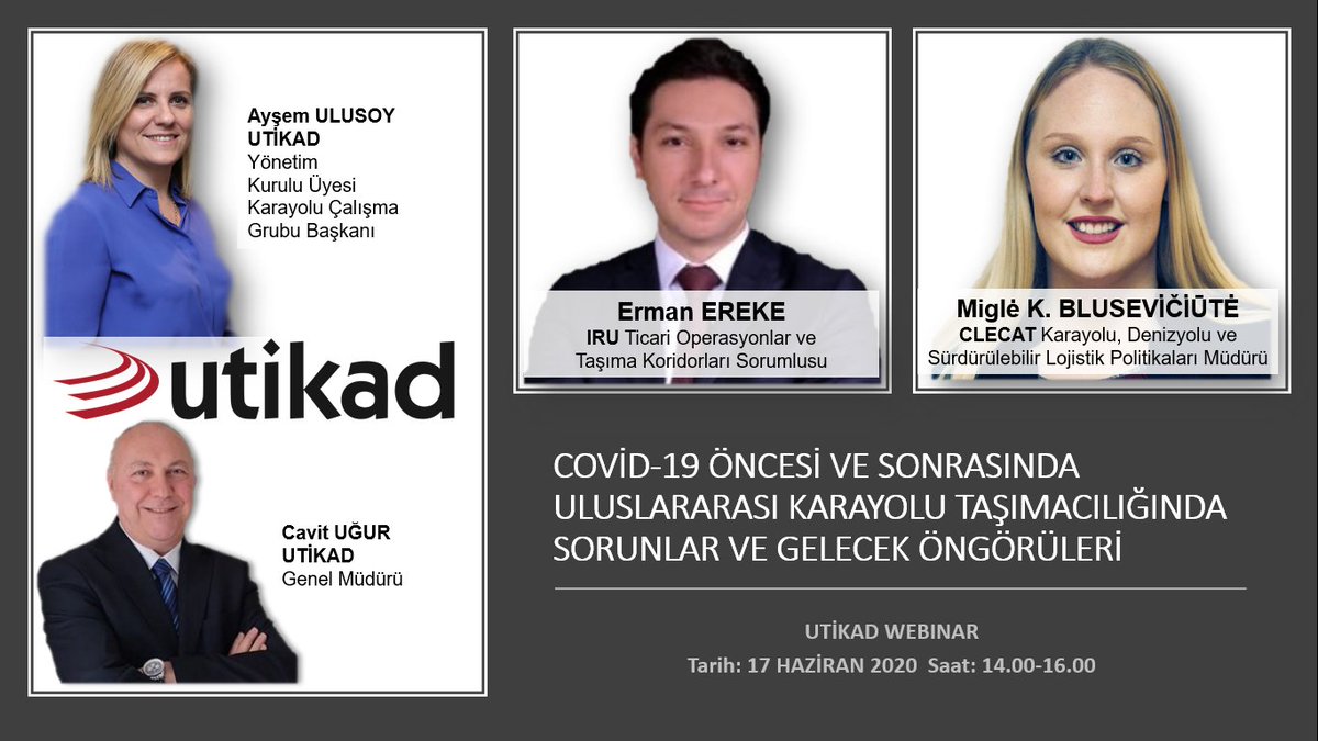 UTİKAD'ın karayolu taşımacılığı webinarına yoğun ilgi