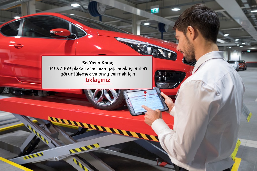 KIA’da temassız servis hizmeti başladı