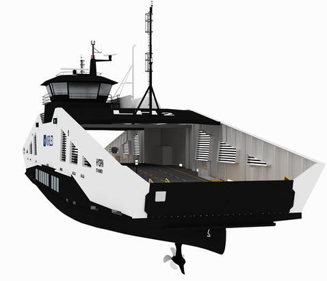 Dünyanın ilk hidrojen yakıtlı feribotu suya indiriliyor