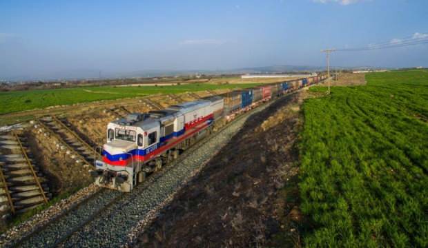 İlk blok ihracat treni Moskova’ya vardı