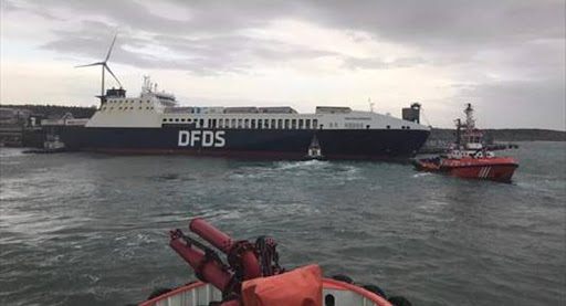 DFDS gemisindeki yangına ivedi müdahale