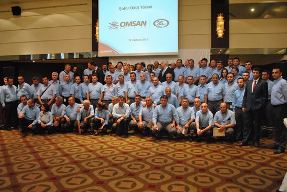 OMSAN, başarılı şoförlerini ödüllendirdi