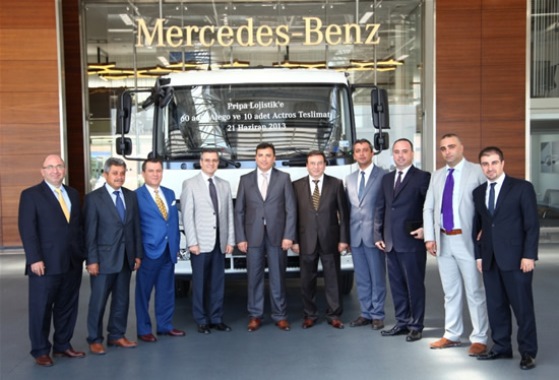 Mercedes'ten Pripa'ya 70 araçlık teslimat