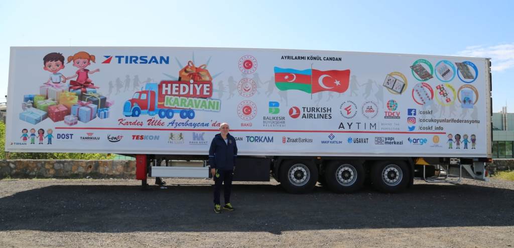 Tırsan'dan hediye karavanına tam destek
