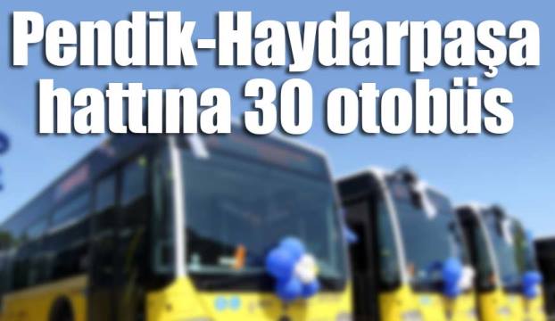 Pendik-Haydarpaşa hattına 30 otobüs