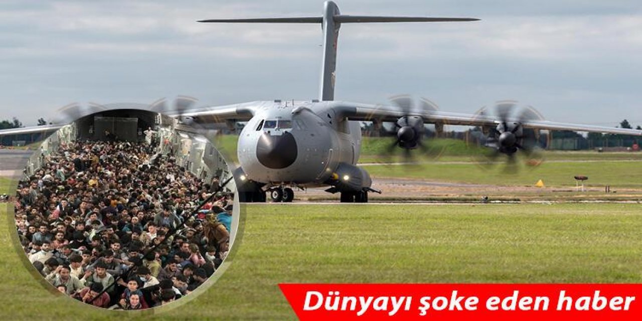 Almanya'nın dev kargo uçağı Kabil'den yalnızca 7 kişiyle havalandı