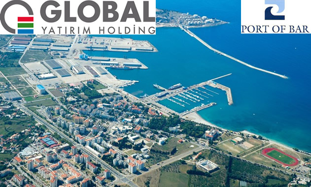Karadağ Bar Limanı'nı Global aldı