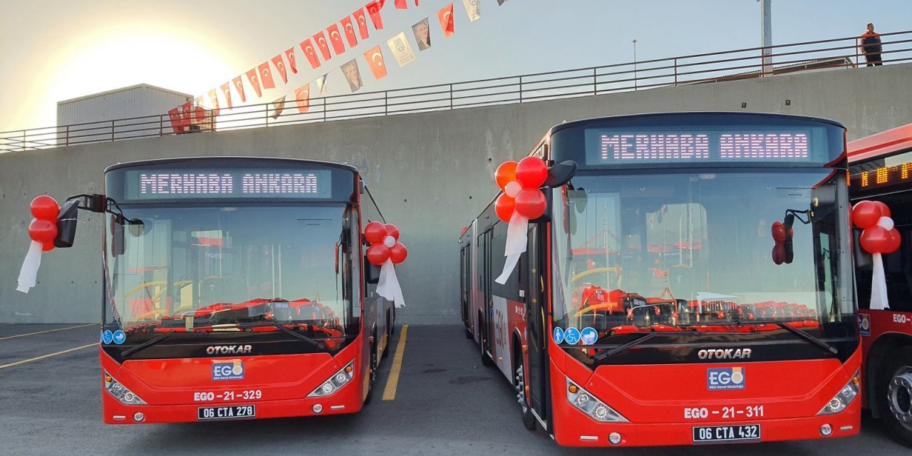 Ankara'ya özel üretilen 28 Otokar Kent Körüklü  otobüs hizmete girdi