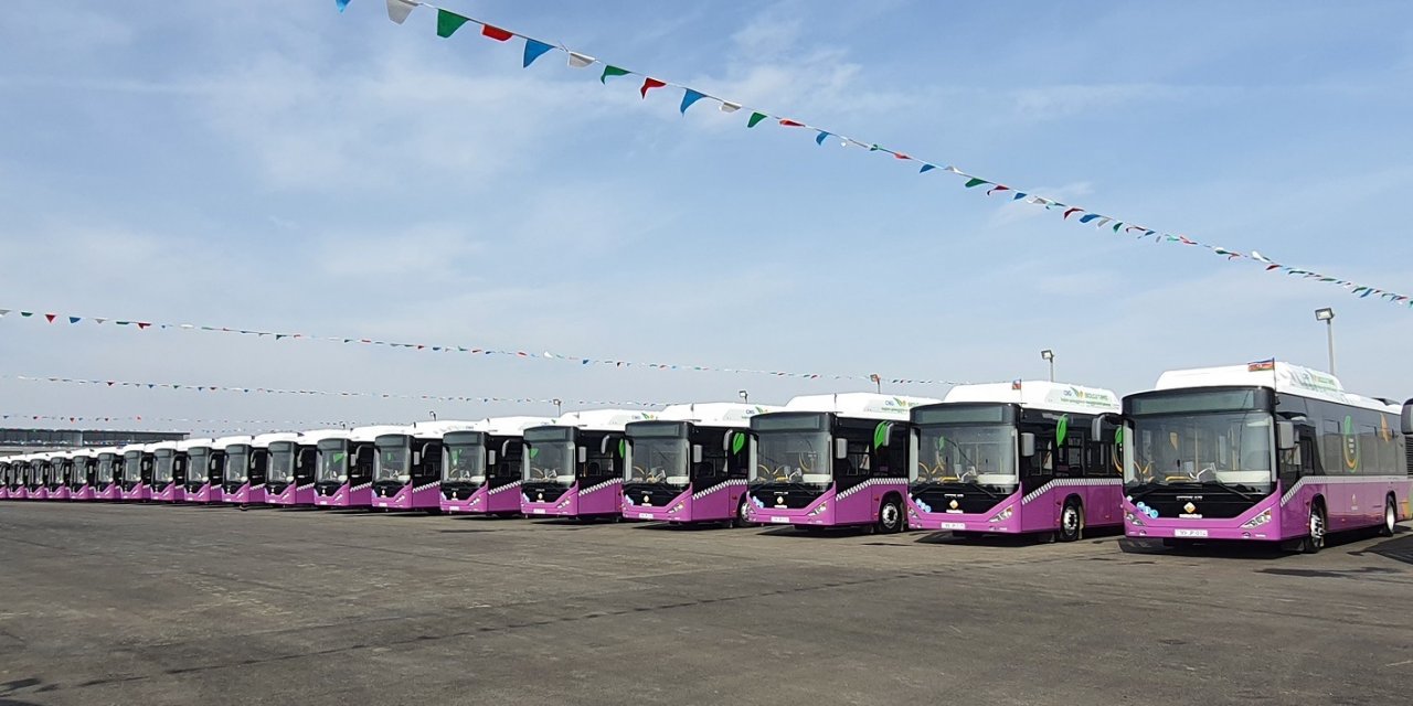 Otokar’ın 50 doğalgazlı şehir içi otobüsü Azerbaycan’da yollara çıktı