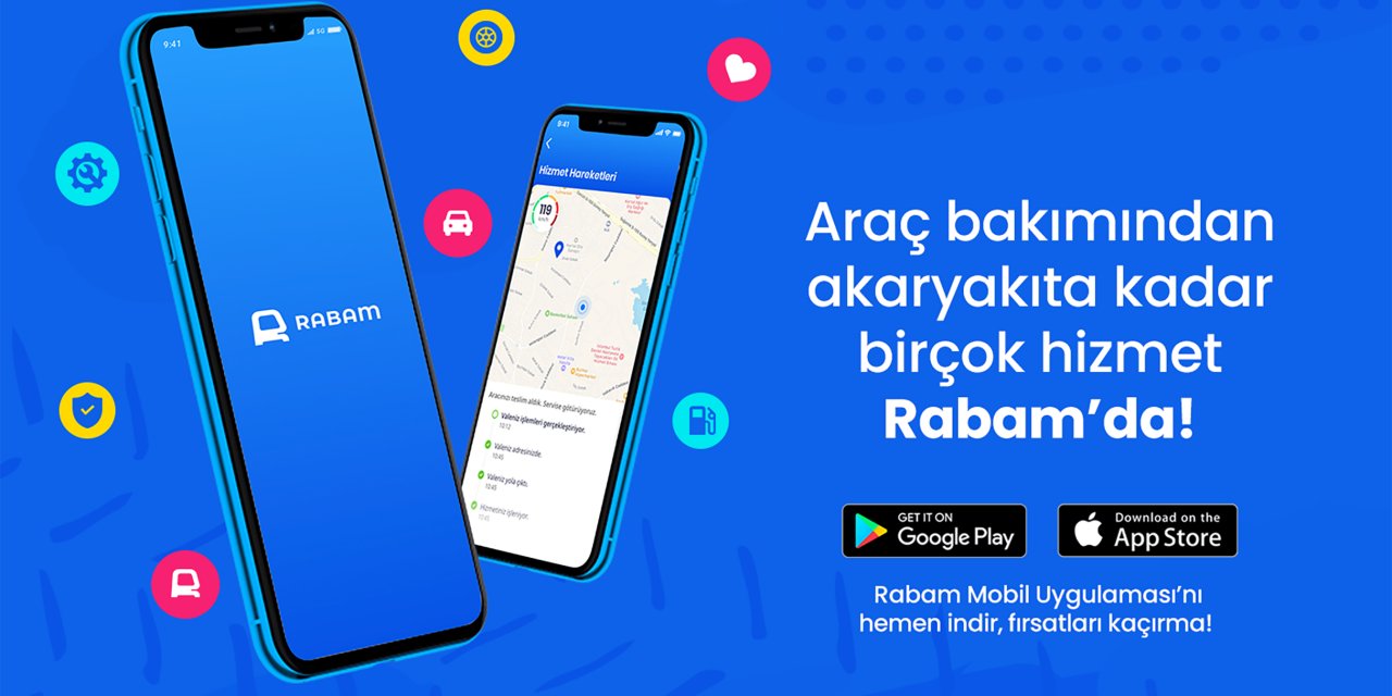 Yeni nesil araç uygulaması Rabam hizmete girdi