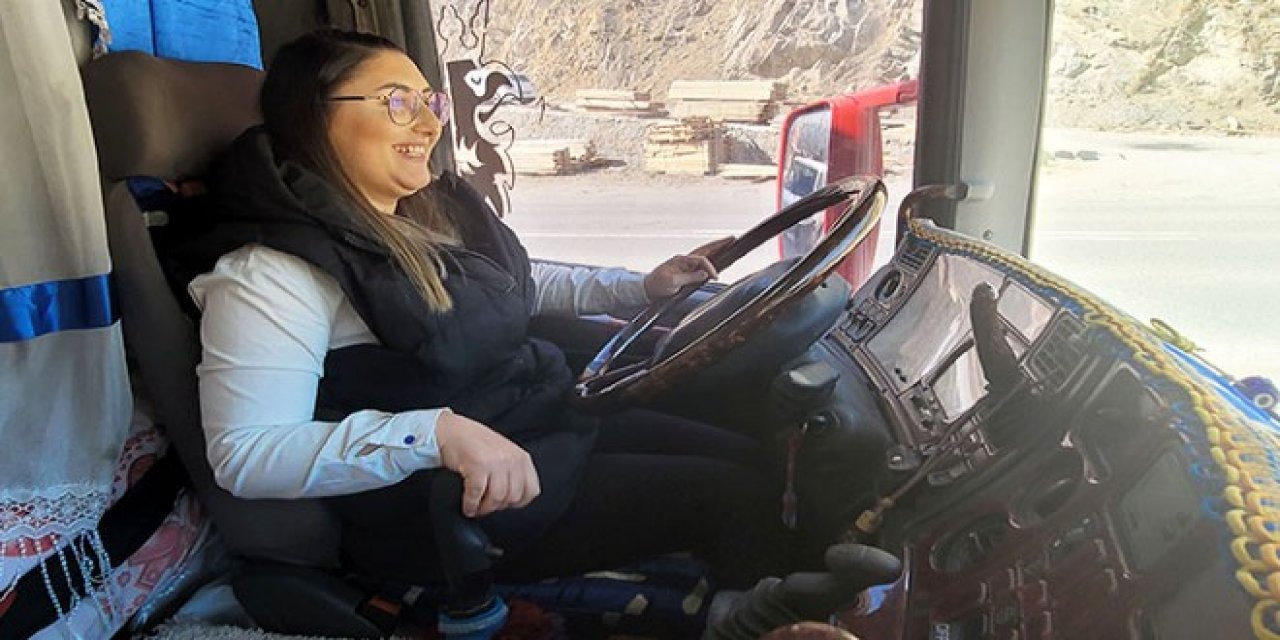 TIR sürücüsü Nihal Durmuş yollarda