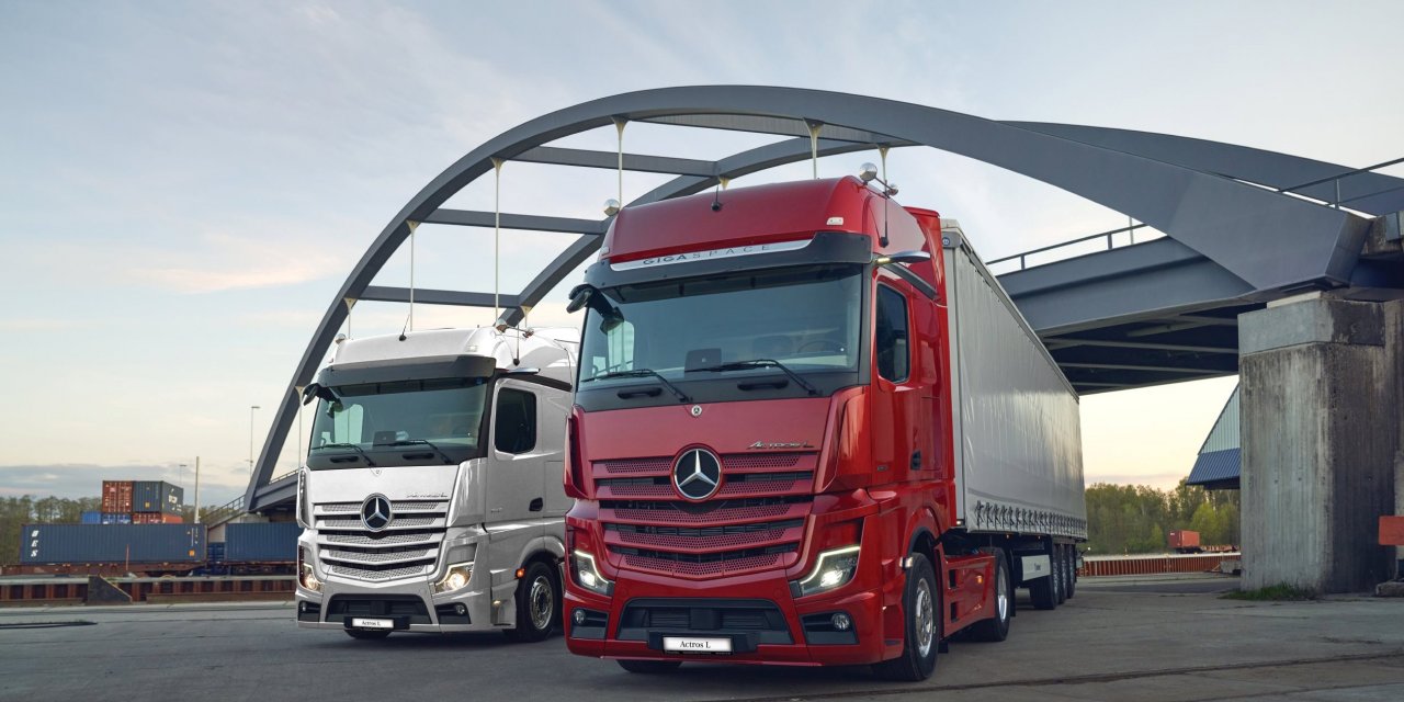 Aksaray’da üretilen Mercedes-Benz Türk imzalı kamyonlar Avrupa yollarında