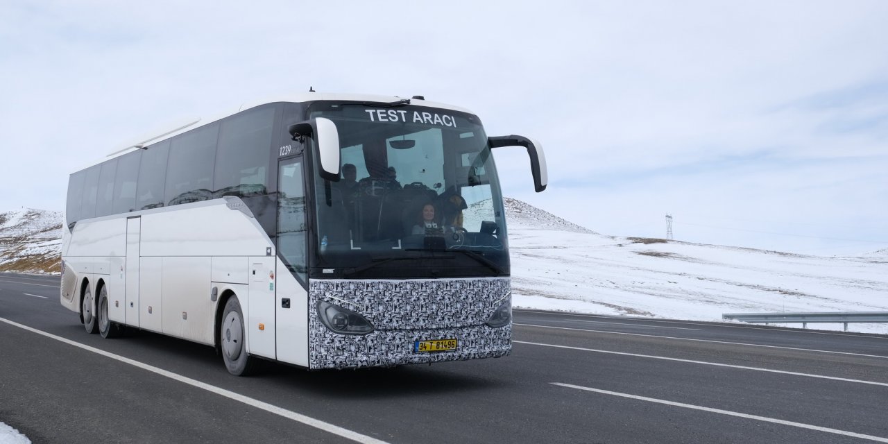 Dünyada üretilen her Mercedes otobüsün yol testi Türkiye'de yapılıyor