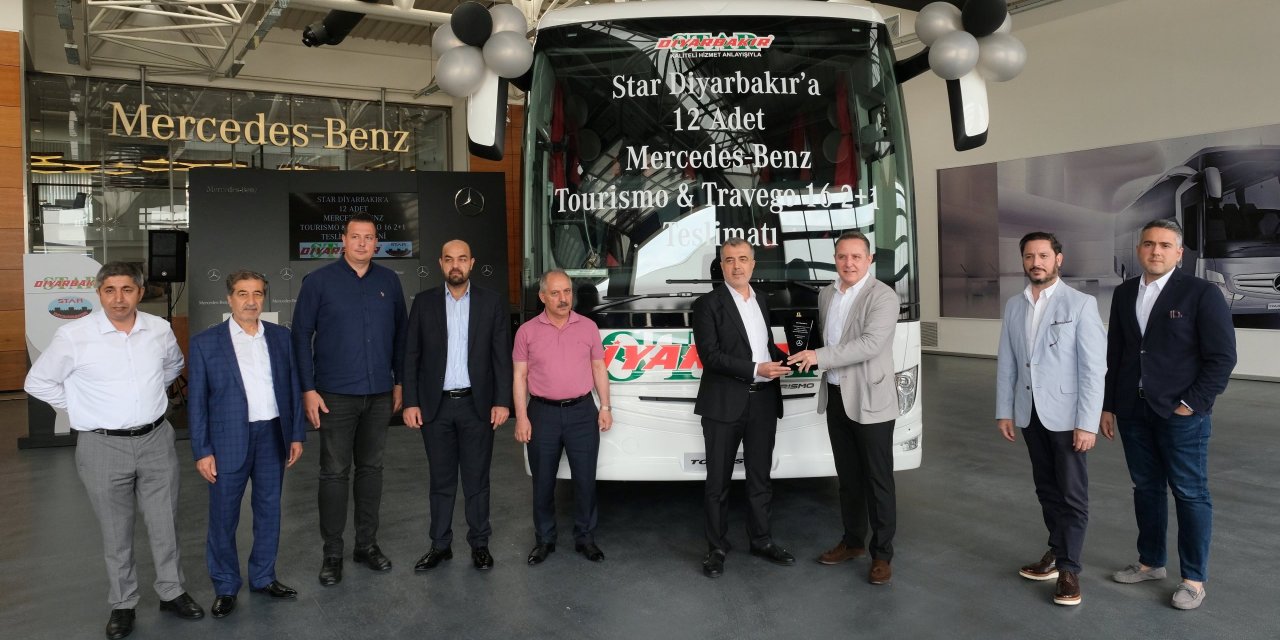 Star Diyarbakır, Mercedes'ten satın aldığı 12 otobüsün 6'sını teslim aldı