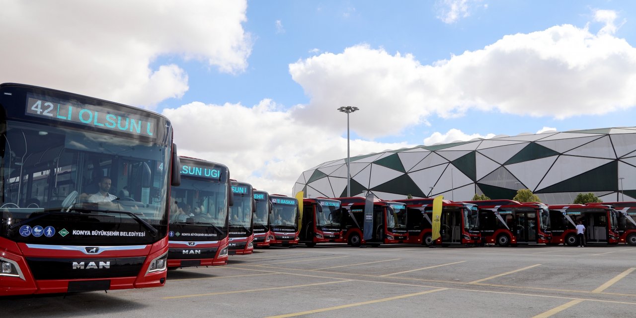 MAN, Konya Büyükşehir 'in 71 otobüslük siparişinin 18'ini teslim etti