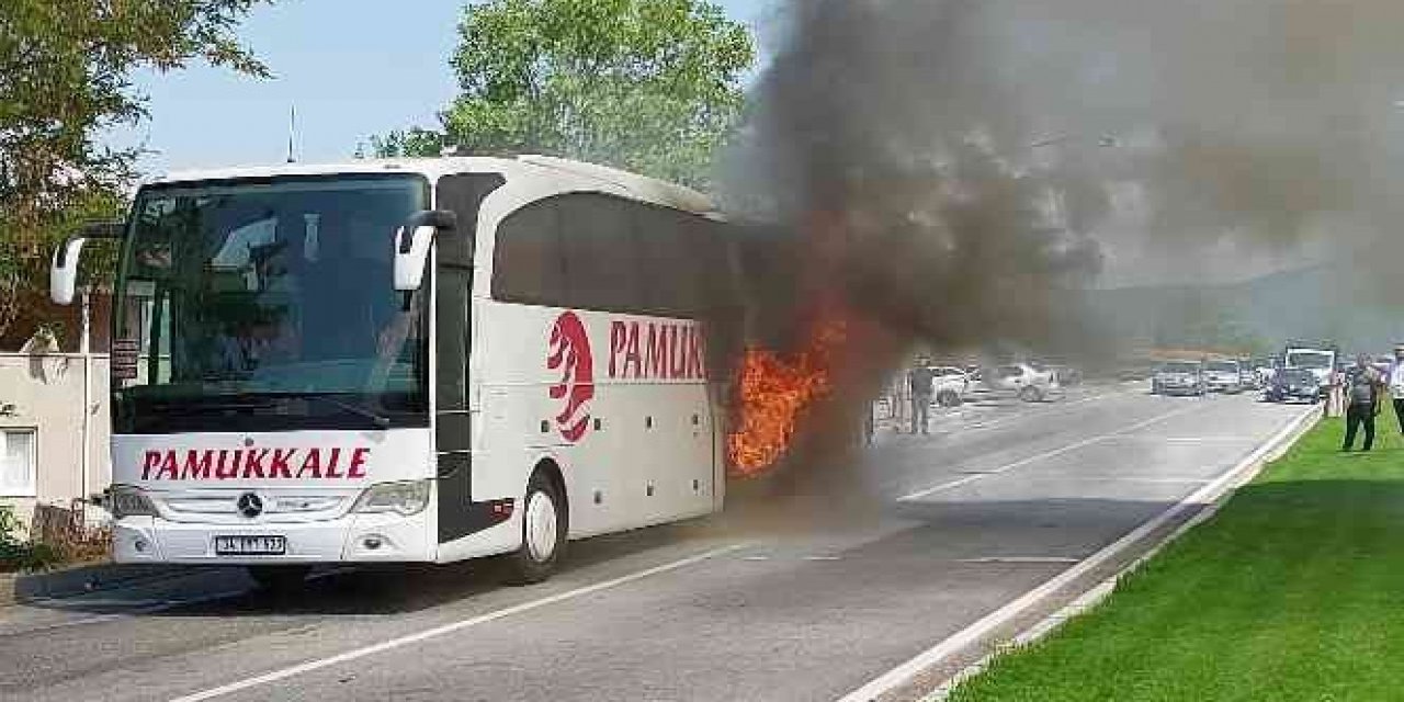 Yine 10 numara yağ vakası mı? Otobüs alev alev yandı: