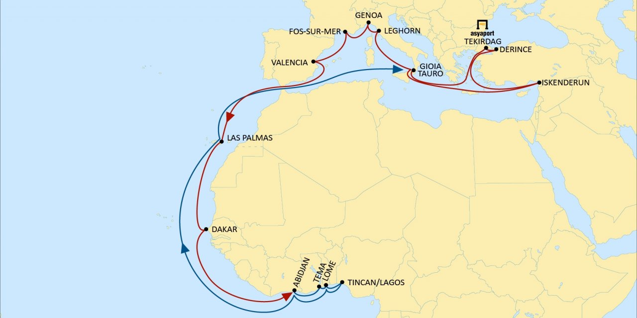 MSC, Türkiye’yi Batı Afrika’ya direkt servisle bağlıyor