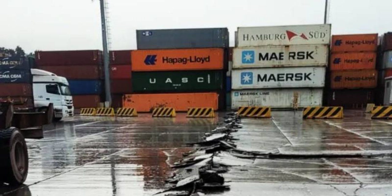 İskenderun Limanı hasarlı; rıhtımda çökmeler var