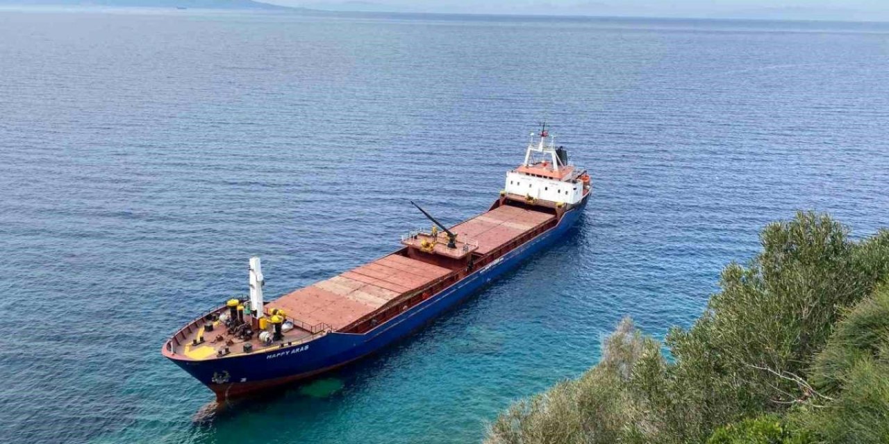 Dökme yük gemisi, Datça'da karaya oturdu