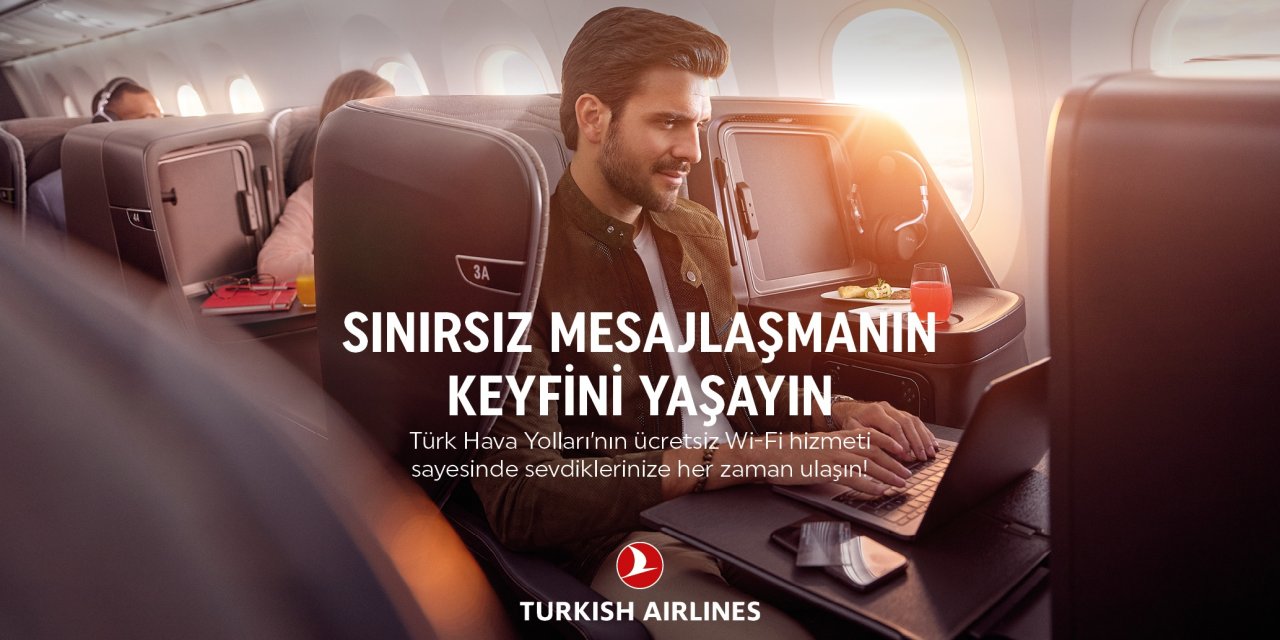 THY’nin yurtdışı uçuşlarında yolcular, ücretsiz ve sınırsız mesajlaşacak