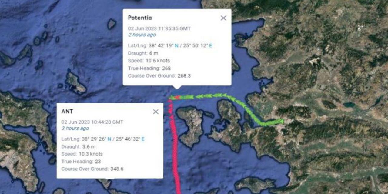 Sakız Adası’nda 13 Türk personelli gemi kaza yaptı