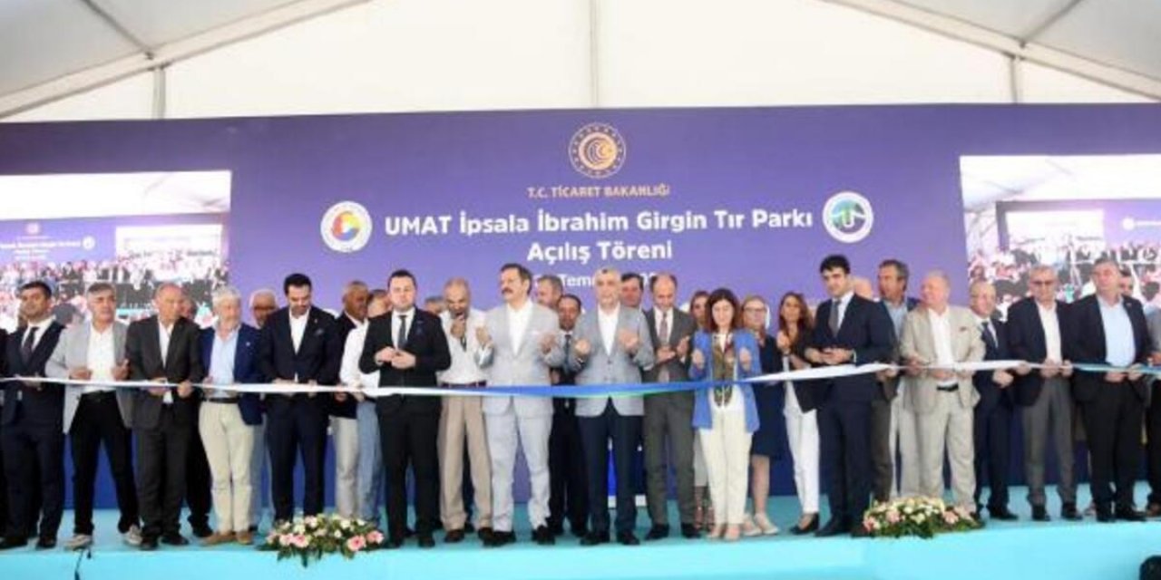 Bakan Bolat, İpsala'da 400 araçlık TIR parkı açtı