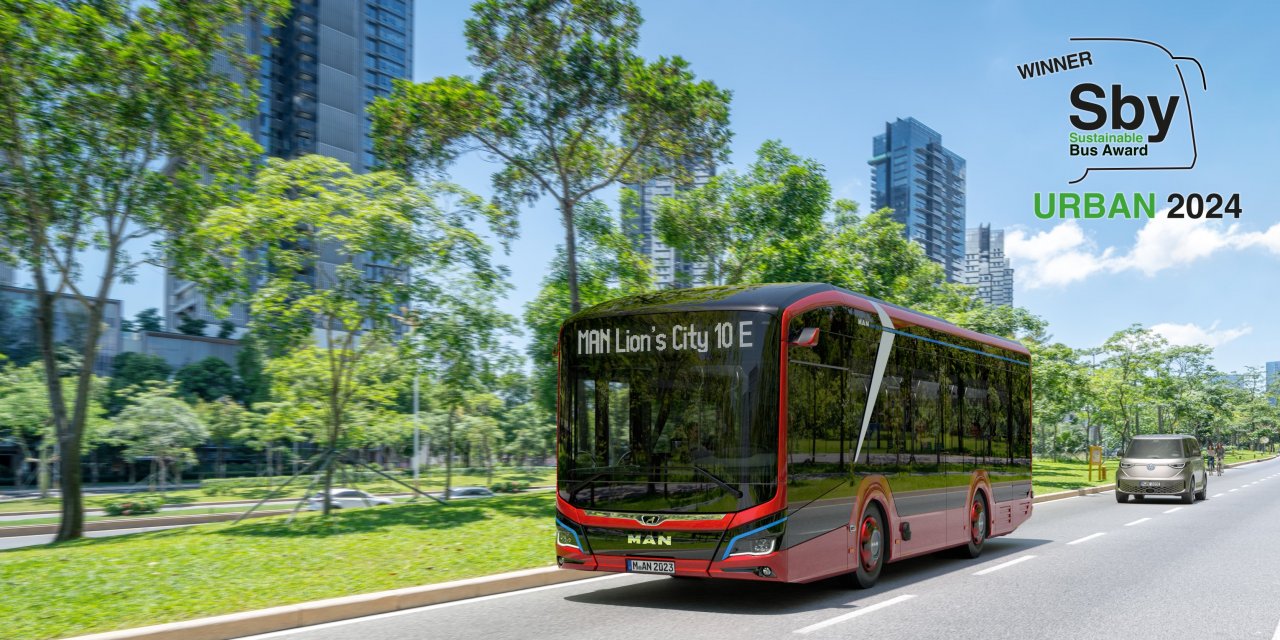 MAN Lion's City 10 E "2024'ün Sürdürülebilir Otobüsü" oldu