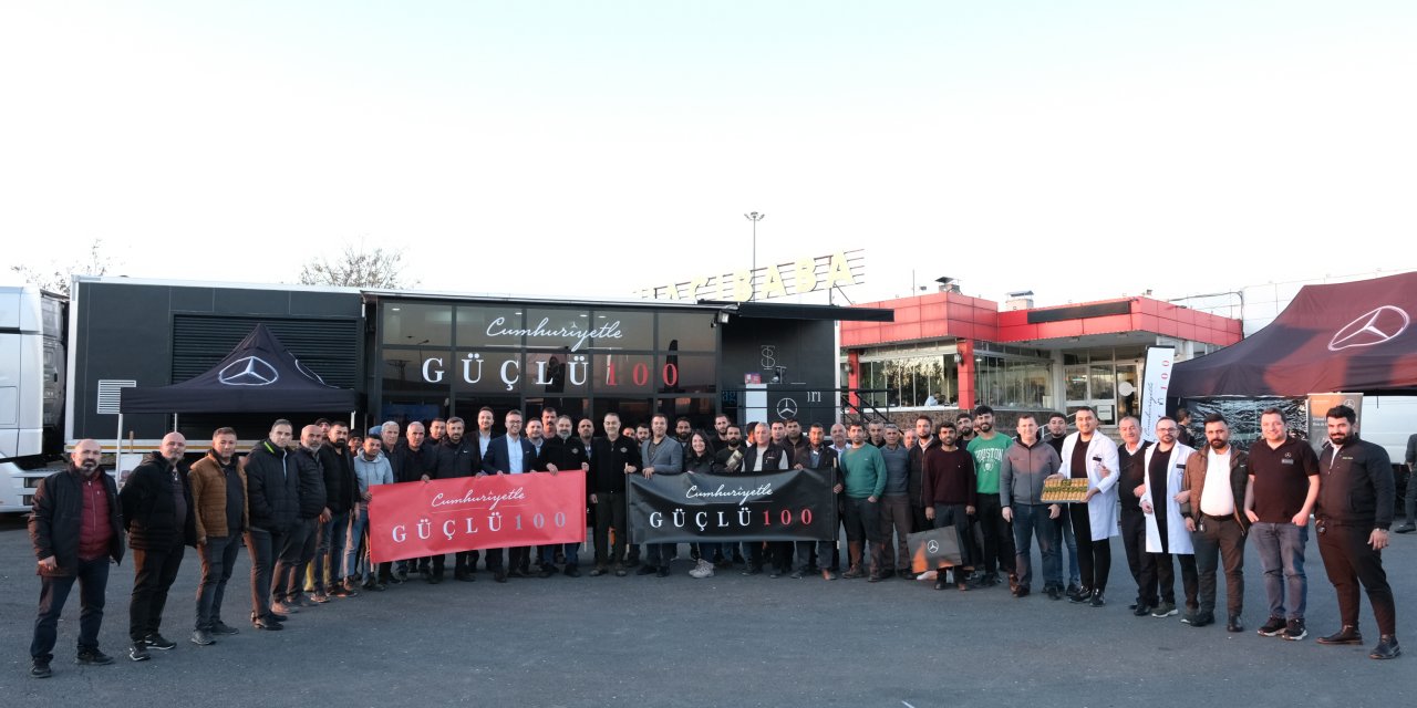 Mercedes'in sağlık bakım TIR'ı 7 bölgede şoförlerin yanındaydı