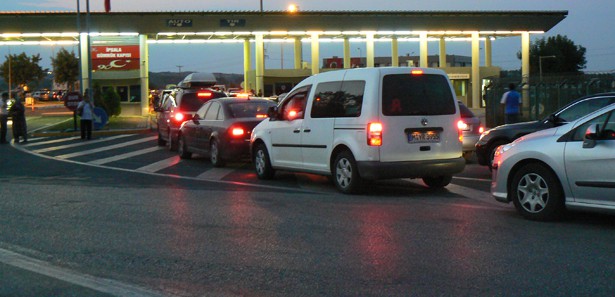 İpsala'da trafik yoğunluğu