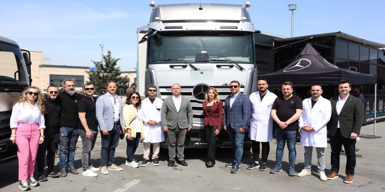 Mercedes'in Sağlık Bakım Tırı, kamyon sürücüleri için yine yollarda