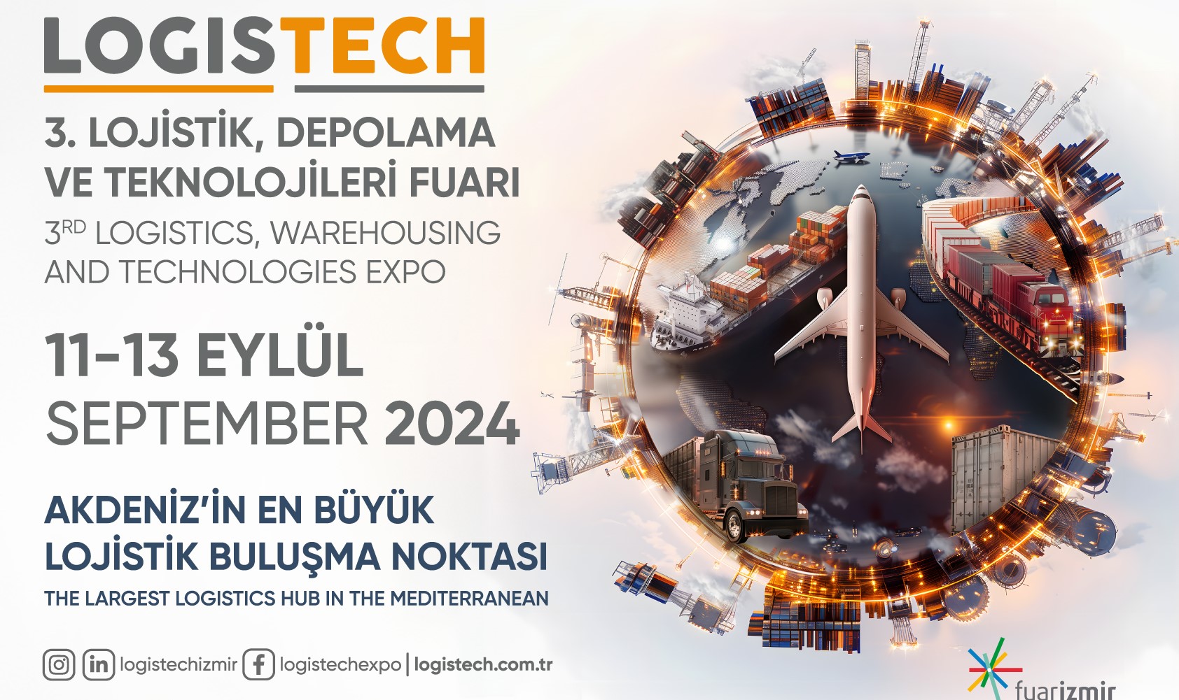 Logistech Fuarı 11 Eylül’de kapılarını açıyor