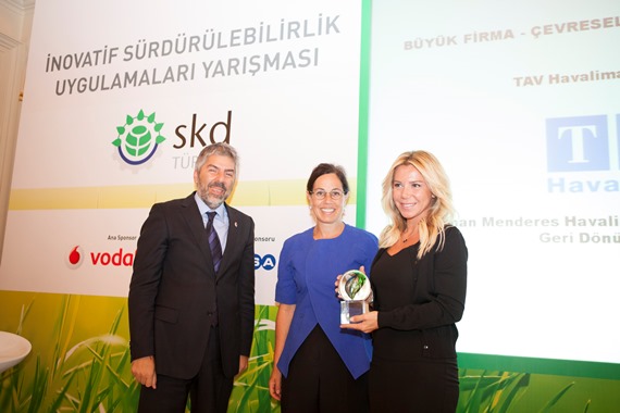 TAV inşaat sürdürülebilirlik ödülünü aldı