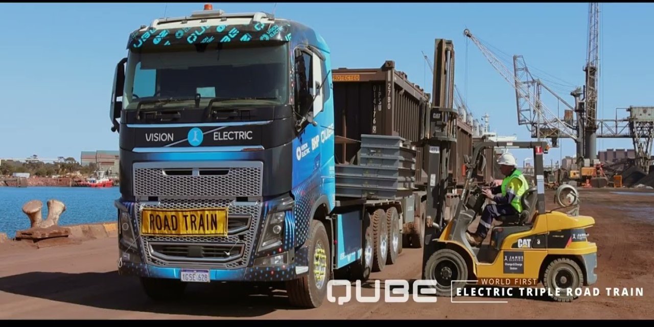Volvo'nun elektrikli kamyonu 115 ton yükü çekebiliyor