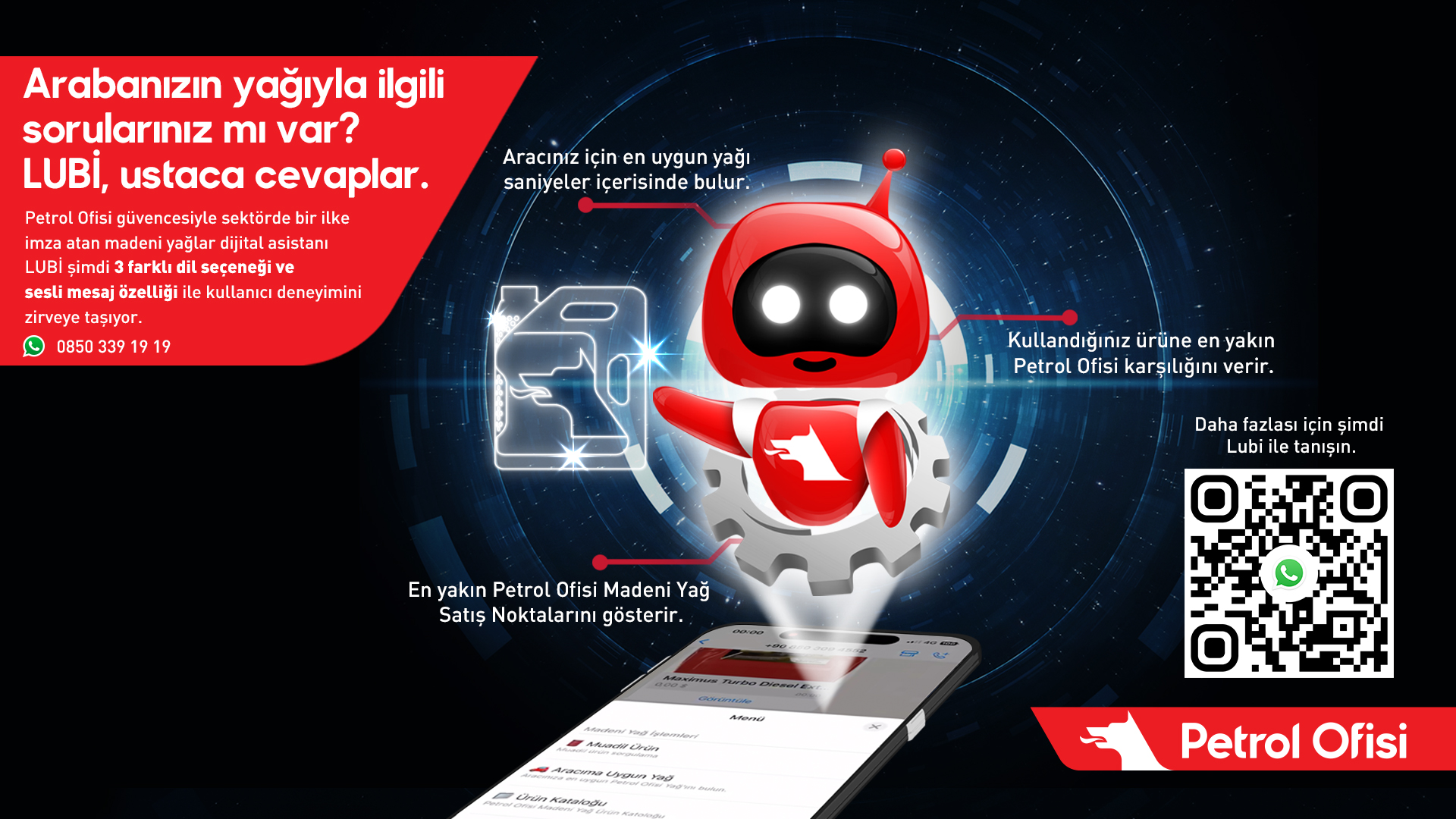 Petrol Ofisi'nin Madeni Yağlar Asistanı Lubi'ye yeni özellikler geldi