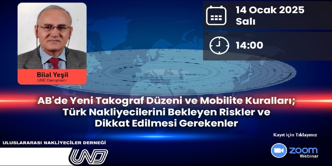Yeni Takograf Düzeni ve Nakliyecileri Bekleyen Riskler Webinarı