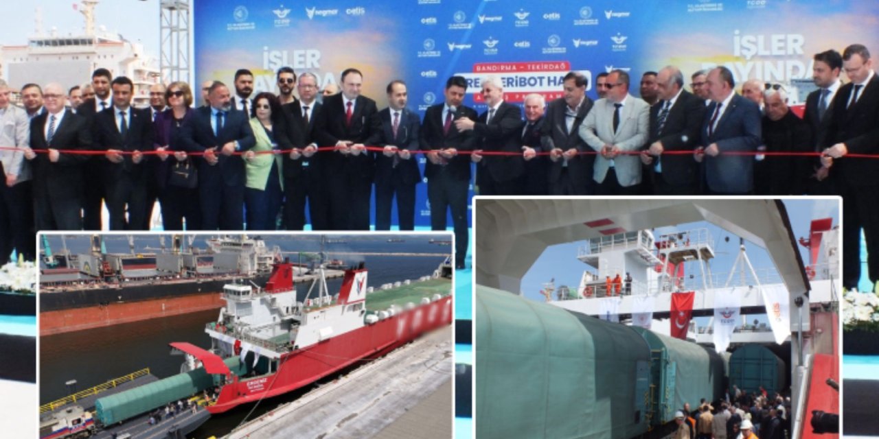Bandırma-Tekirdağ arası 'Tren Ferry' seferleri başladı