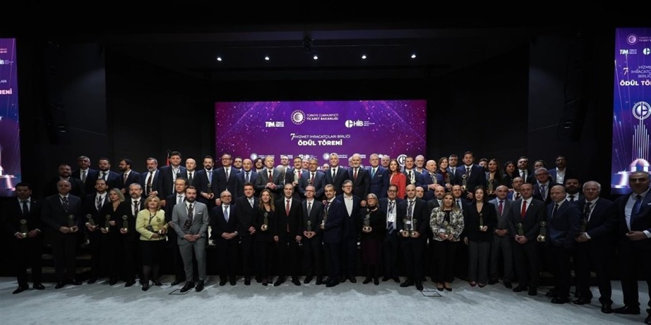 Hizmet ihracatının şampiyonları taç taktı